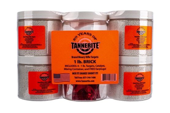 Tannerite Binary Targets come in a 4 pack of 1 pound explosive targets